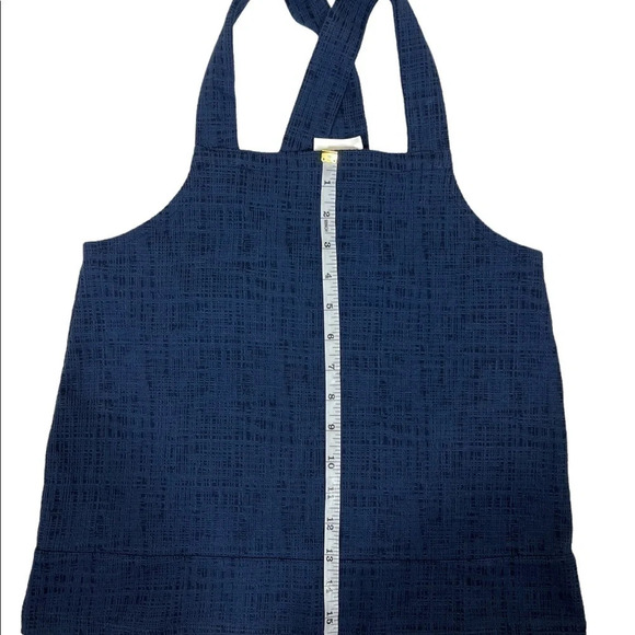 NWT MADEWELL Womens Size XXS Blue Apron Cross Back Tank Top Button Sleeveless - Picture 7 of 9